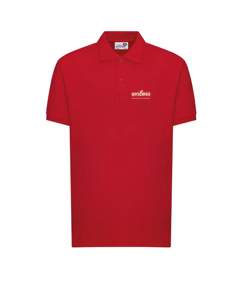 Kids Academy polo in Red