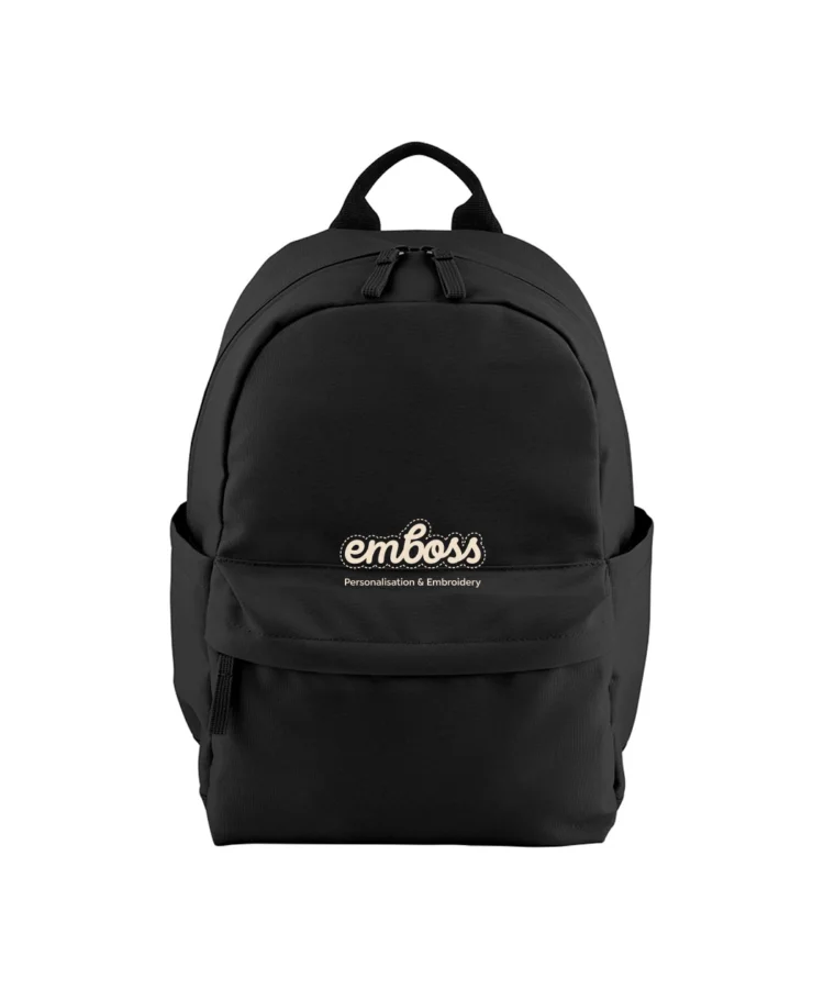 Premium Recycled Mini Backpack in Black