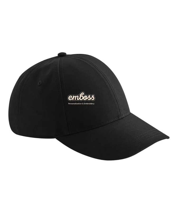Water-resistant lifestyle cap in Black