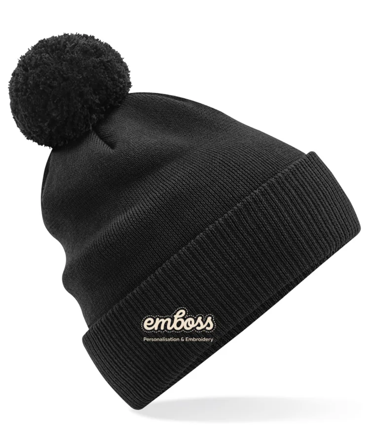 Organic cotton Snowstar® beanie in Black