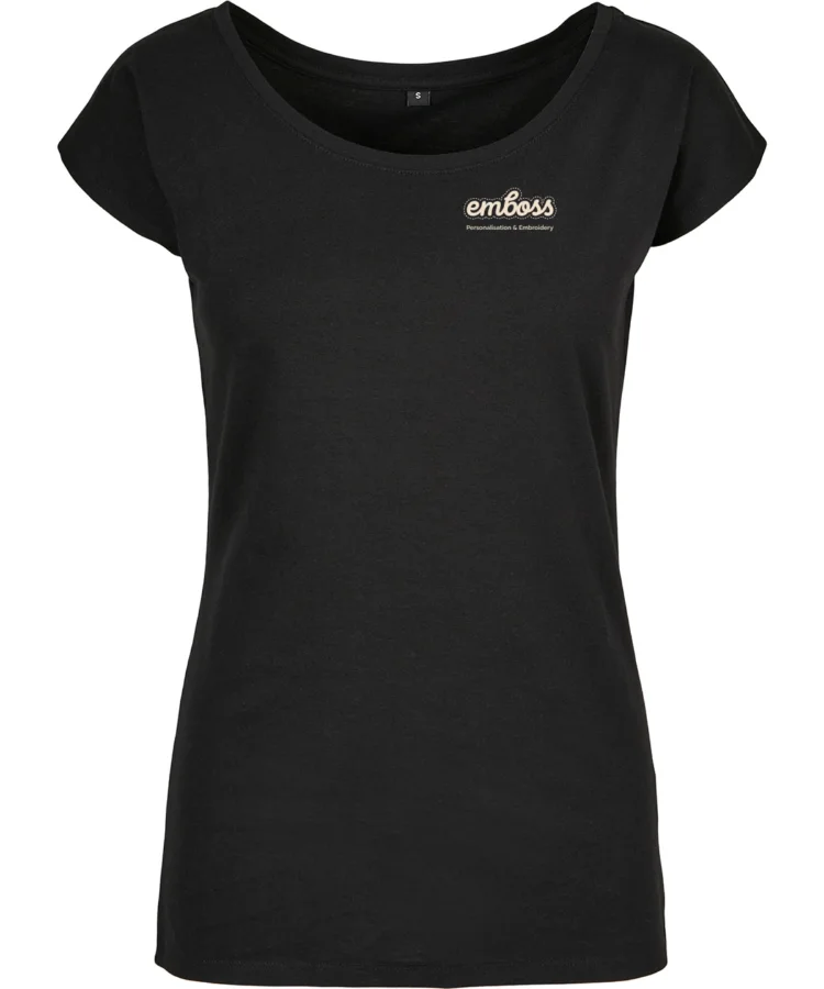 Women's wide neck tee