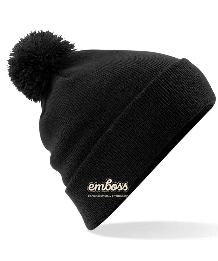 Original pom pom beanie in Black