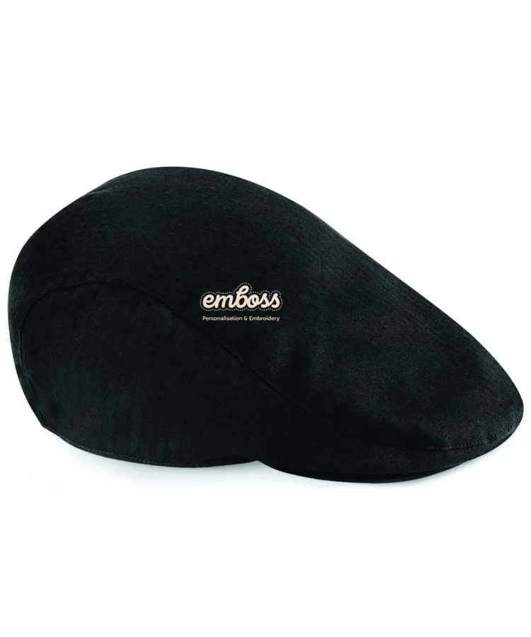Vintage flat cap in Black