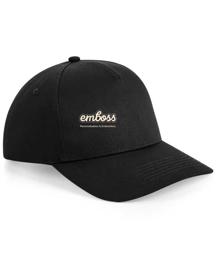 Urbanwear 5-panel snapback in Black