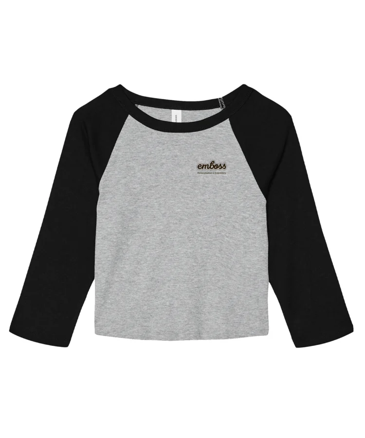 Women’s micro rib 3/4 raglan baby t-shirt