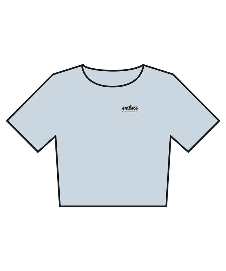 Women’s heavyweight washed cropped tee