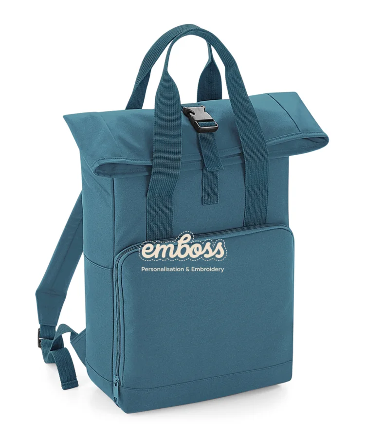 Twin handle roll-top backpack