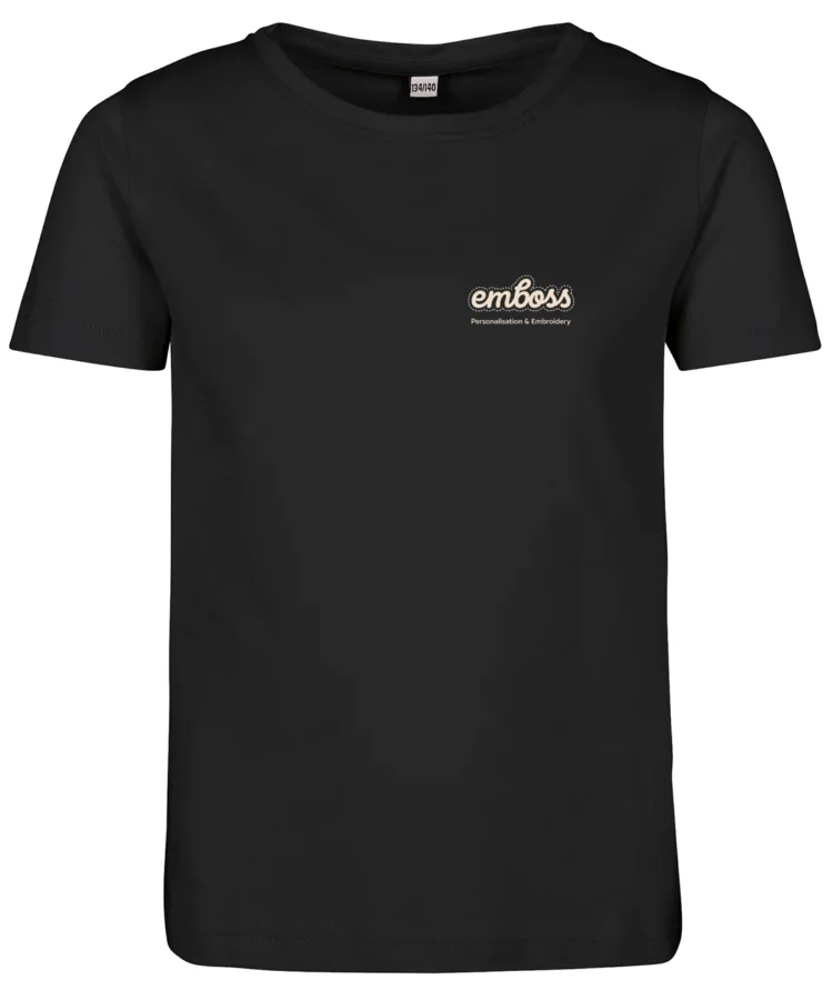 Girls short sleeve tee in Black