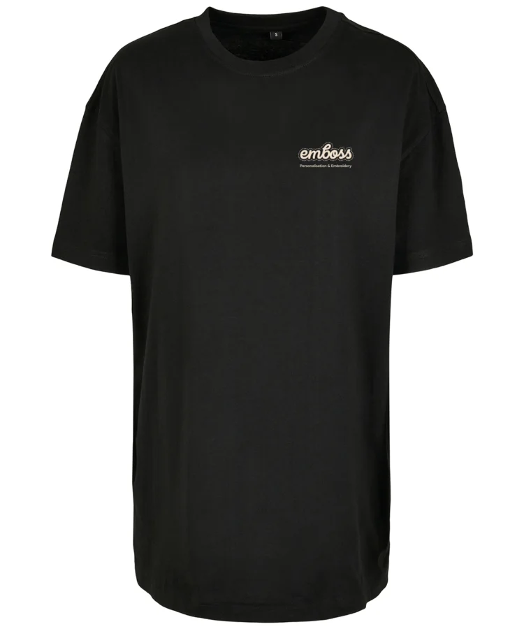 Women's oversized boyfriend tee in Black