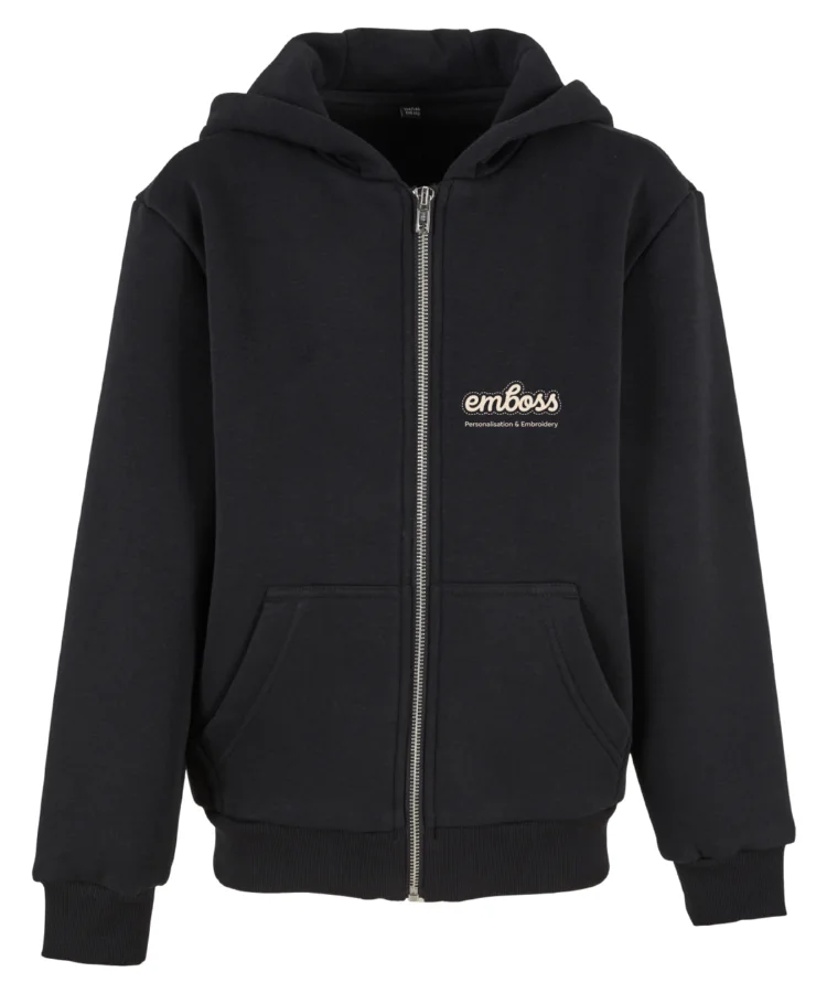 Kids fluffy zip hoodie