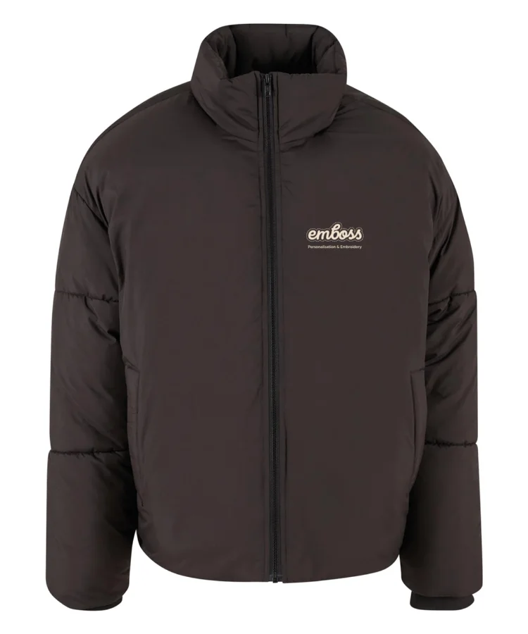 Women’s loose puffer jacket in Black
