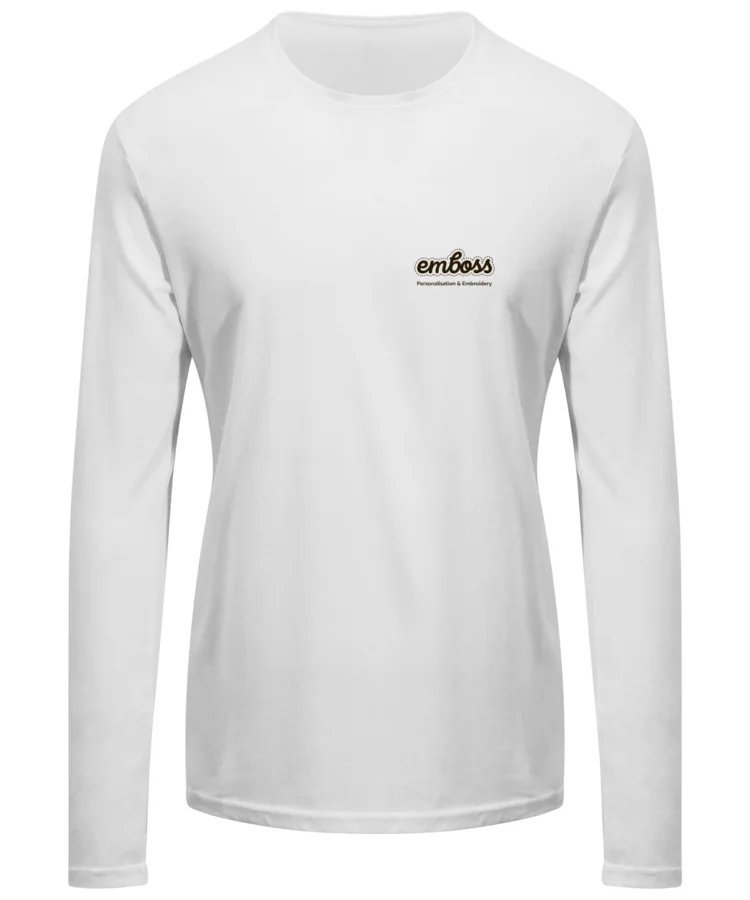 Erawan organic long-sleeve tee in Arctic White