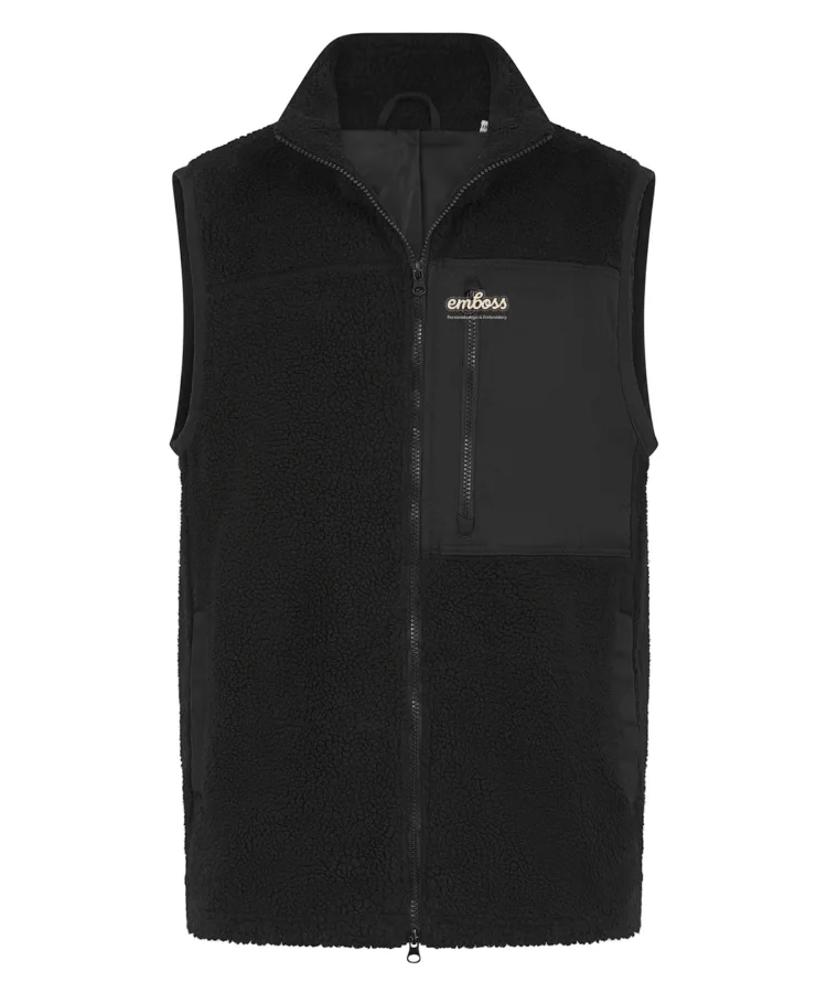 Recycled sherpa gilet