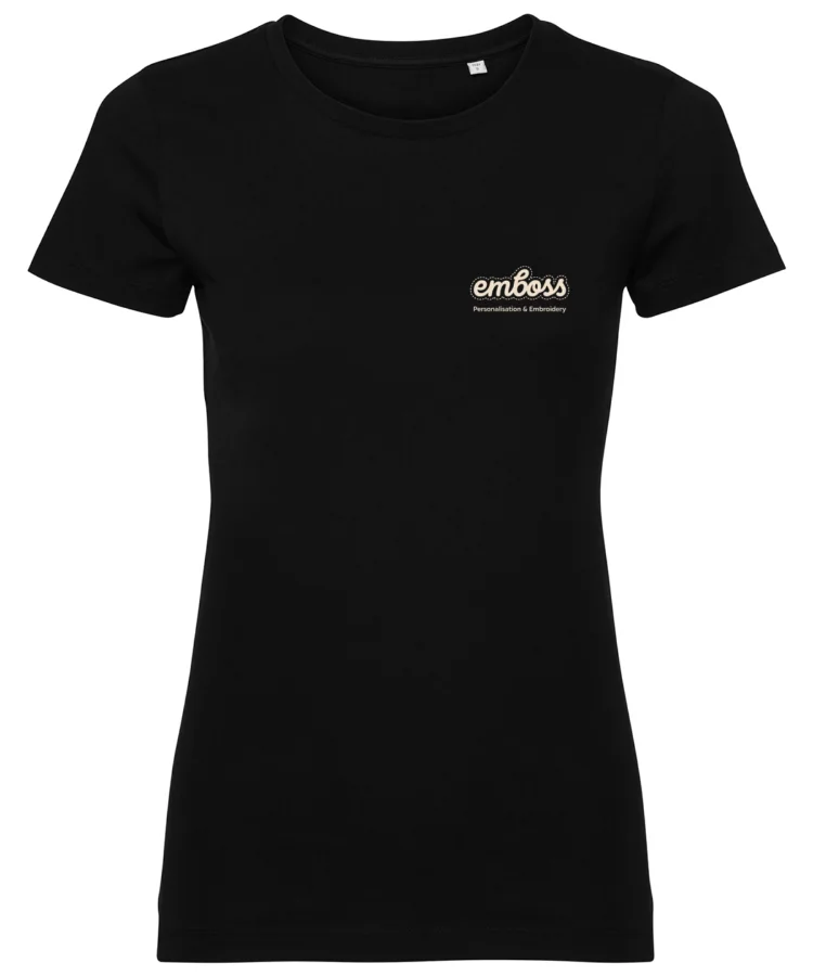 Women's pure organic tee in Black
