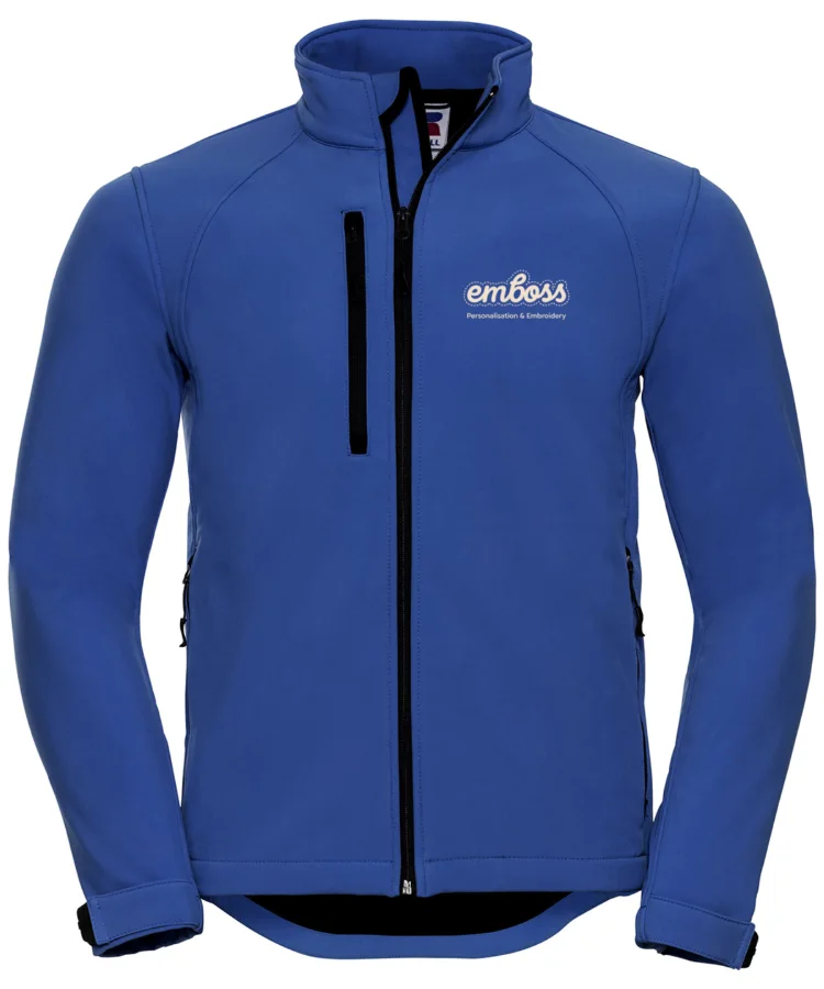 Softshell jacket in Azure Blue