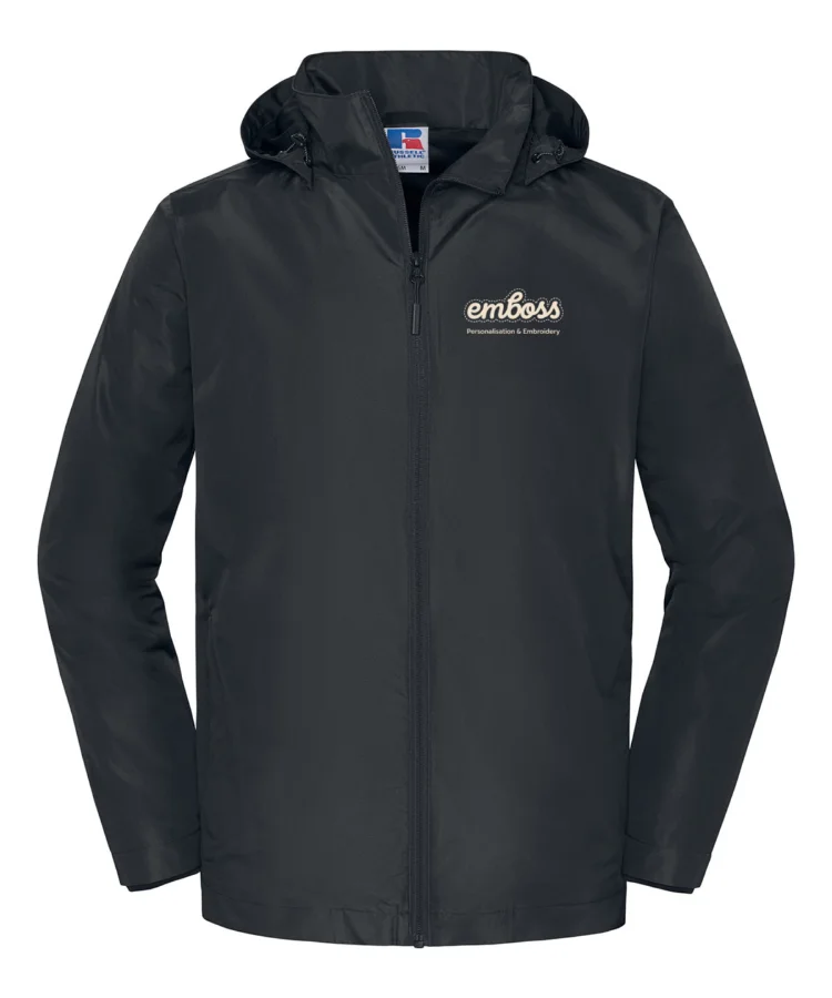 Essential weather shell jacket in Black