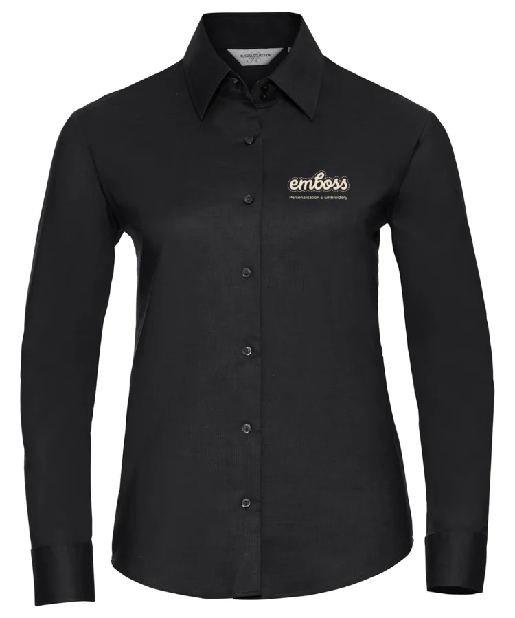 Women's long sleeve easycare Oxford shirt