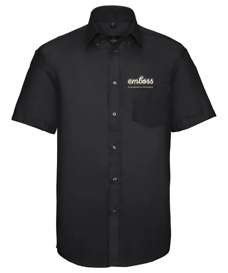 Short sleeve ultimate non-iron shirt in Black