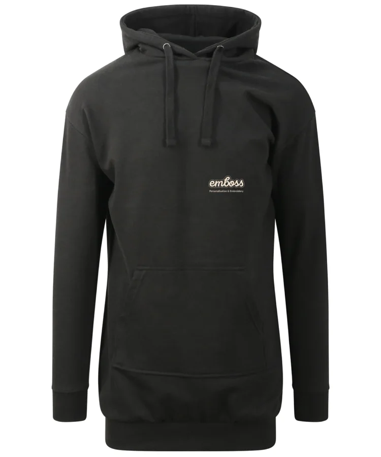 Hoodie dress in Jet Black