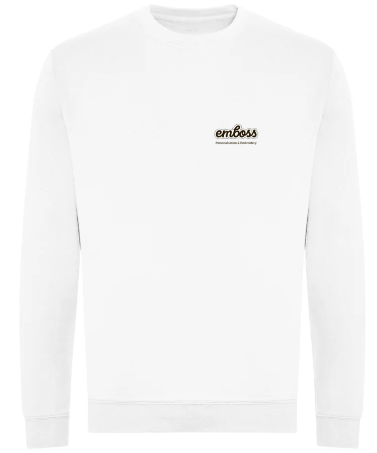 Organic sweatshirt in Arctic White