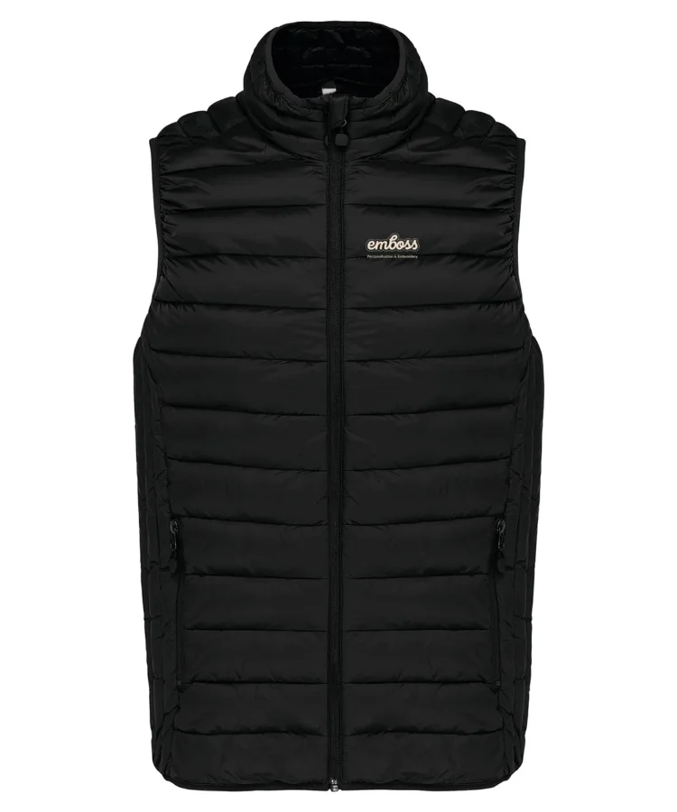 Lightweight padded bodywarmer in Black