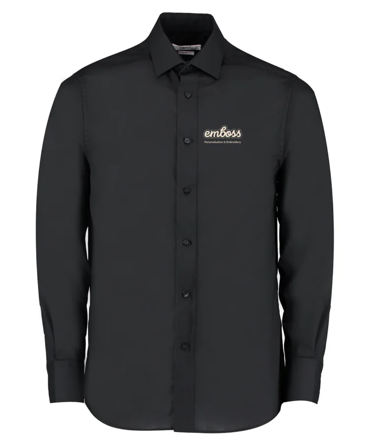Tailored business shirt long-sleeved (tailored fit)