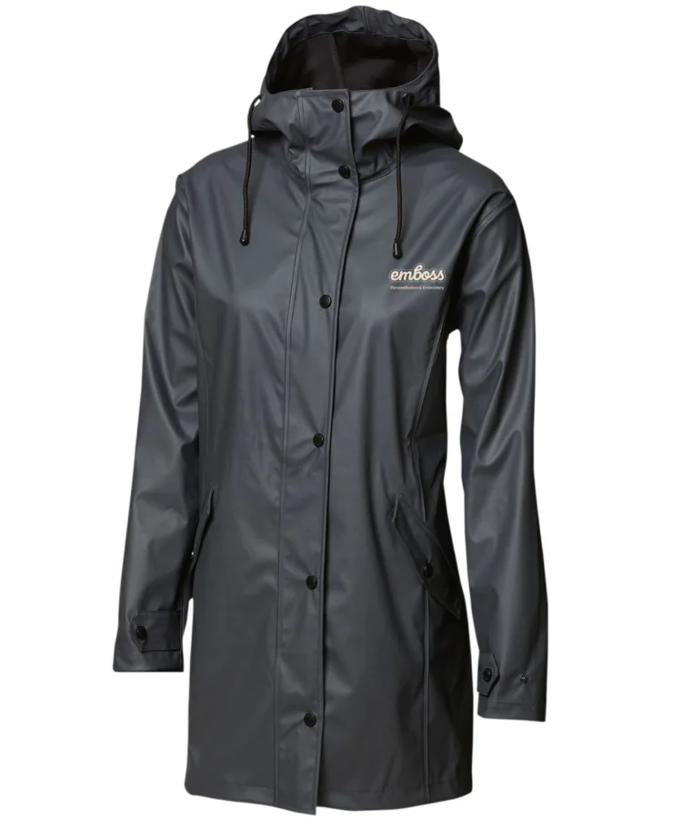 Women’s Huntington – fashionable raincoat in Charcoal