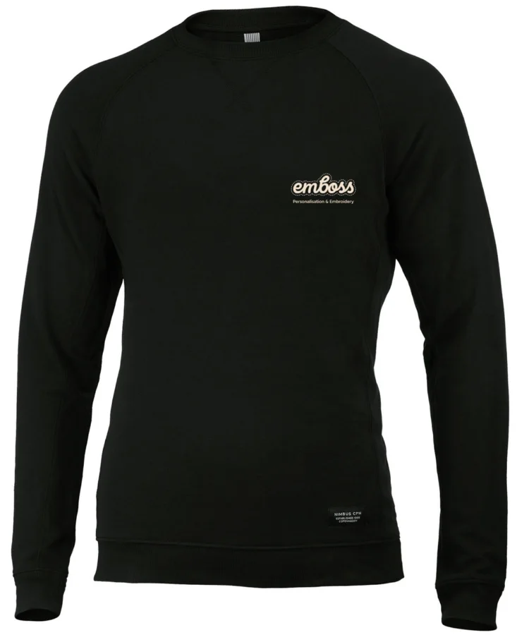 Newport – luxury lightweight crewneck in Black