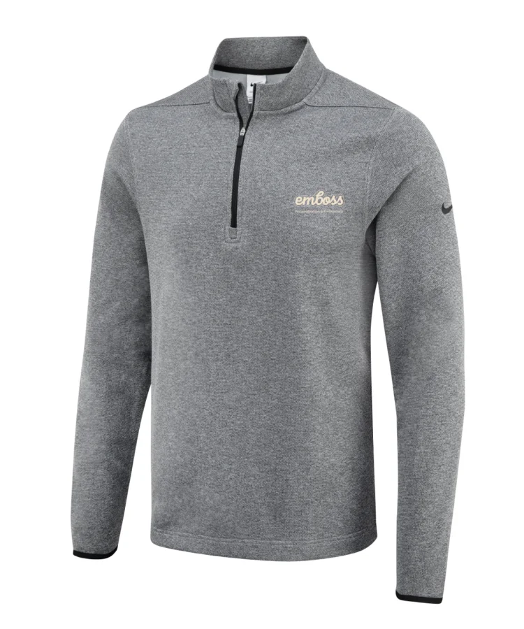 Nike Victory half-zip top in Black/Black