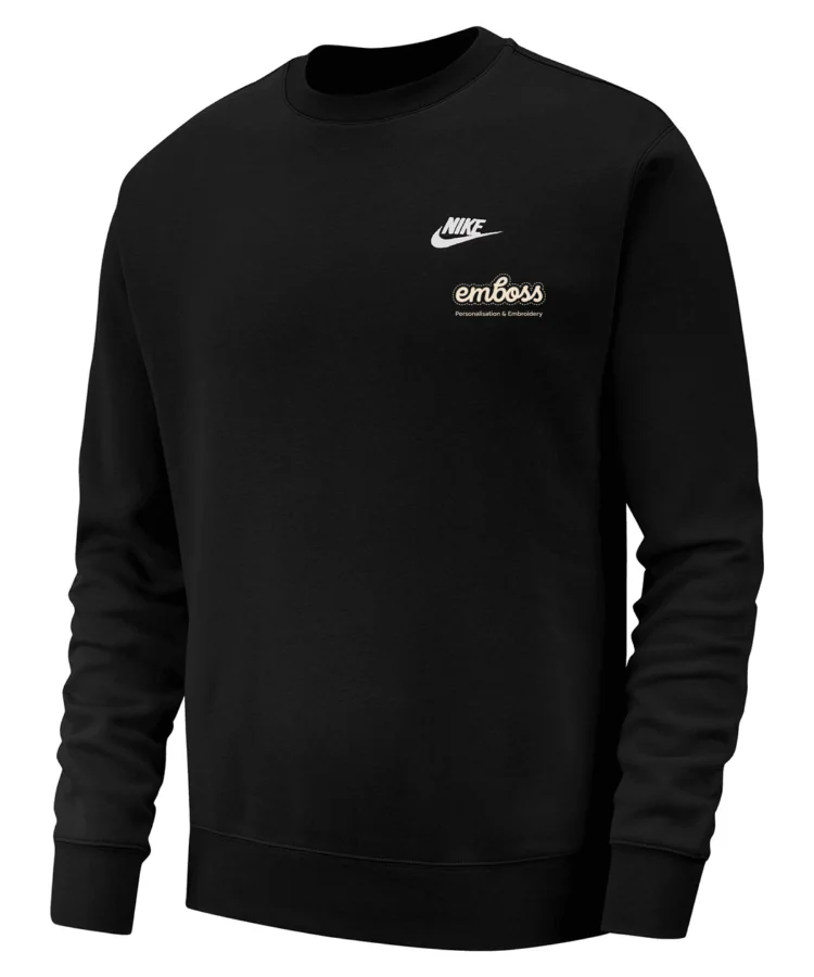 Nike Club crew in Black/White