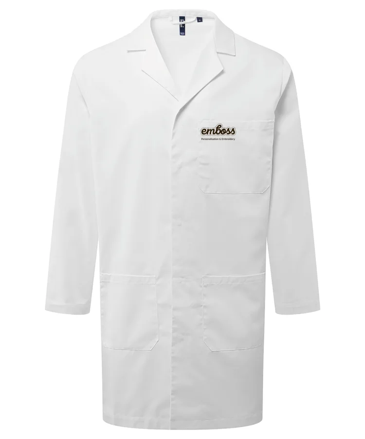 Essential 3-pocket work coat in White