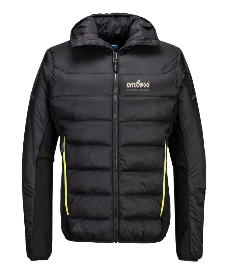EV4 Insulated baffle jacket (EV471) in Black