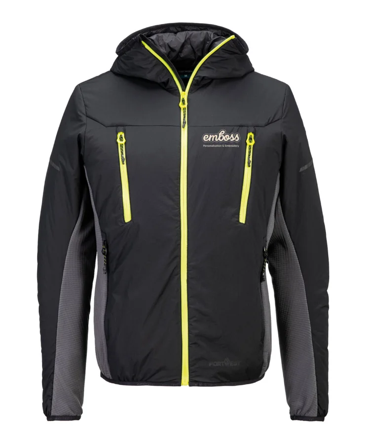 EV4 Insulated hybrid jacket (EV470) in Black