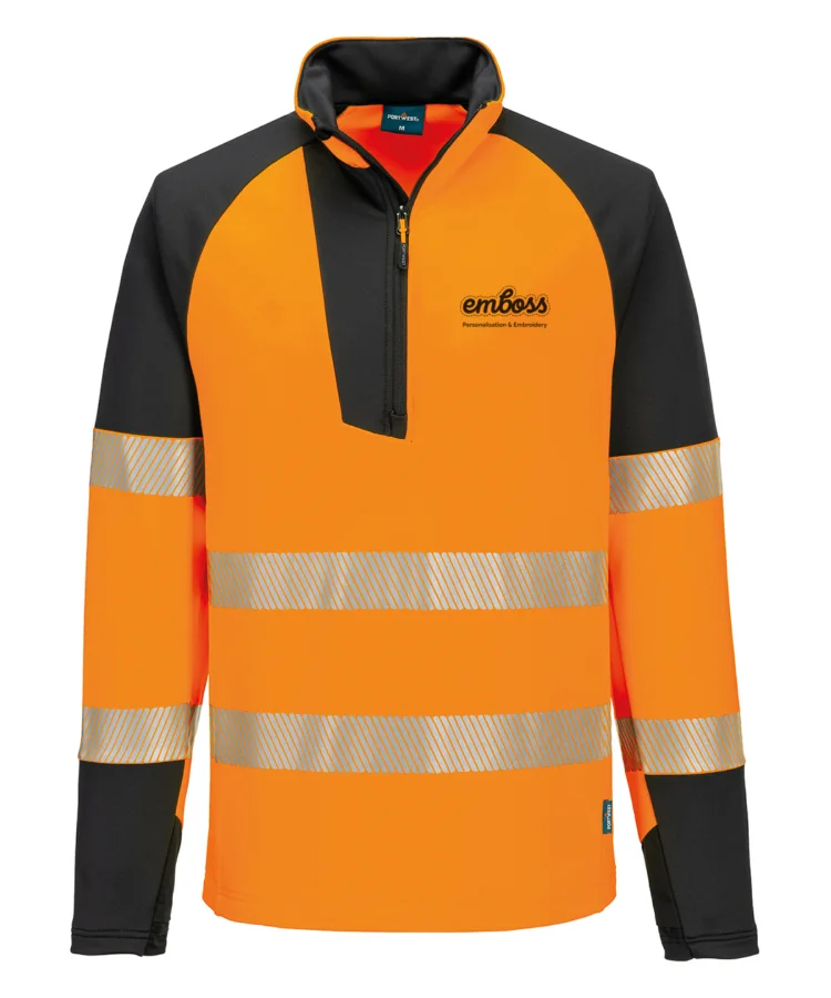 PW3 Hi-vis ¼-zip sweatshirt (T172)