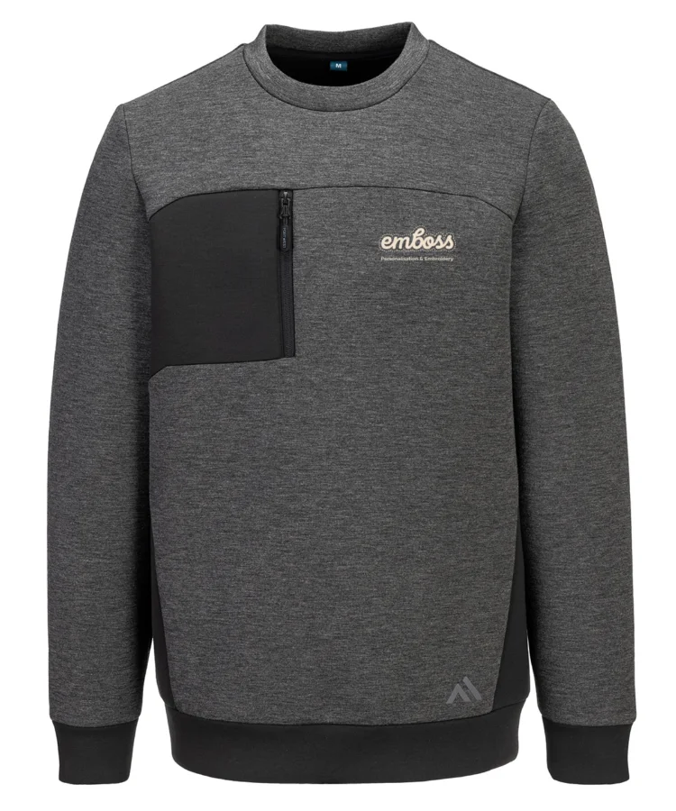 KX3 Sport tech sweatshirt (KX377) in Black