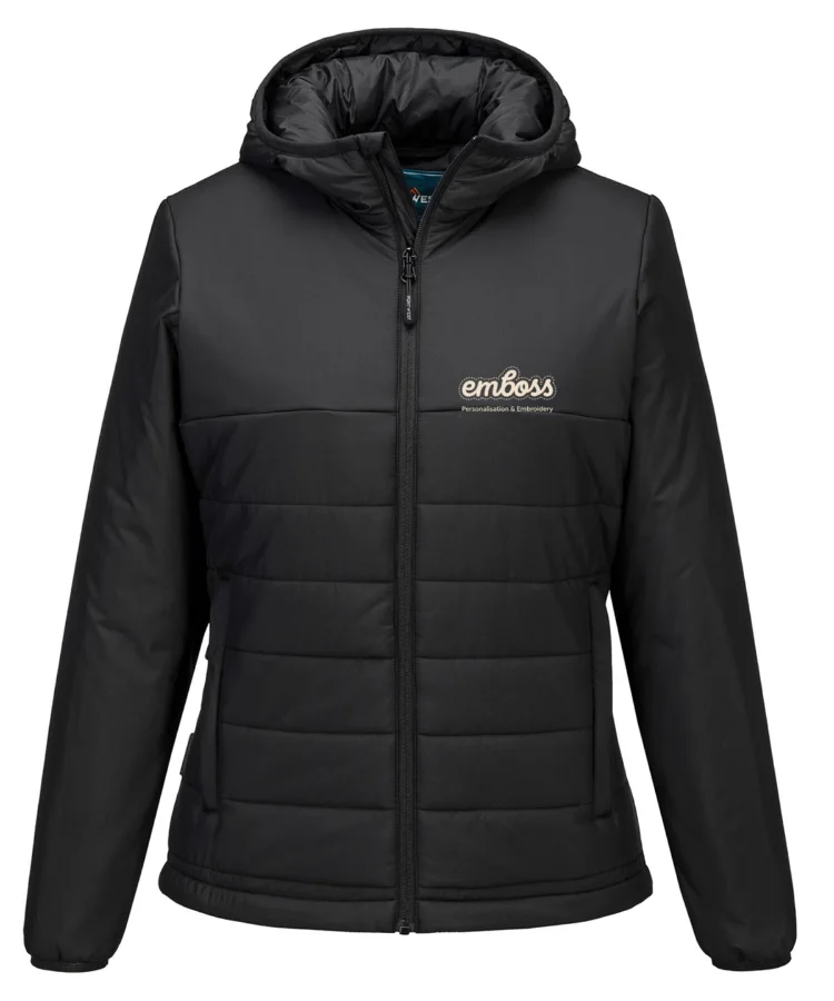 Women’s professional hooded insulated baffle jacket (S613)