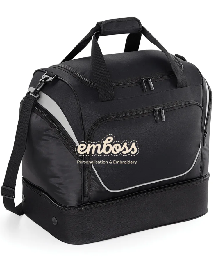 Pro team hardbase holdall in Black/Light Grey