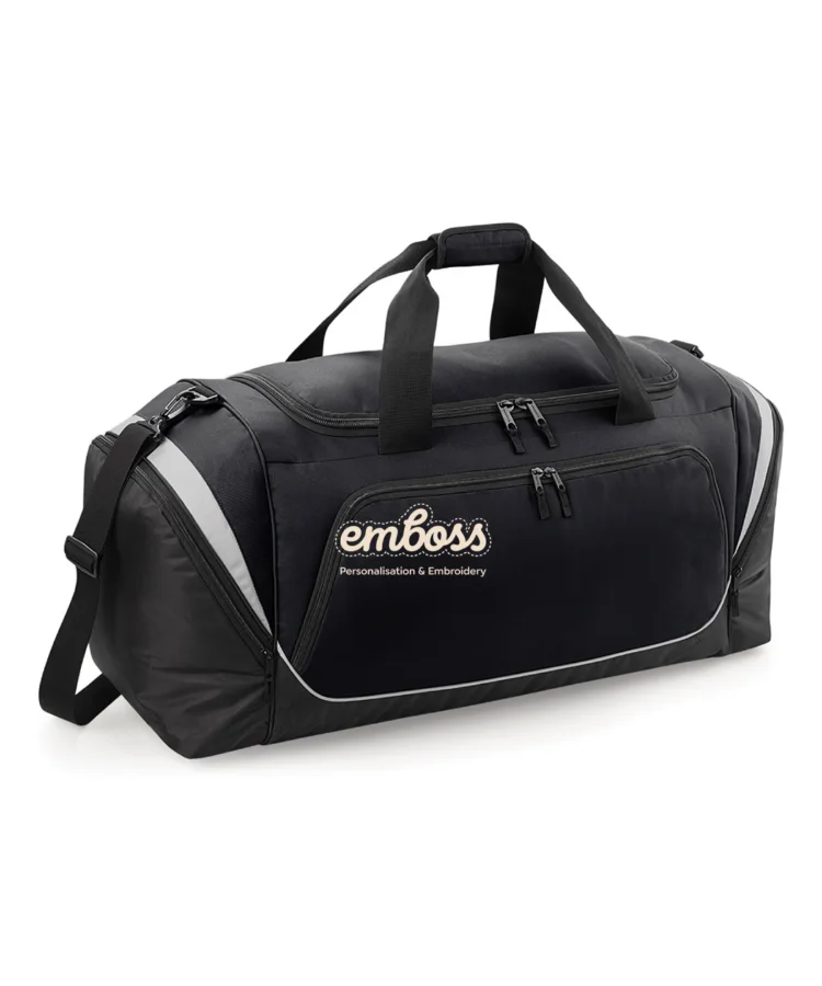 Pro team jumbo kit bag in Black/Light Grey