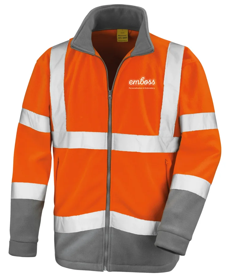 Safety microfleece in Orange