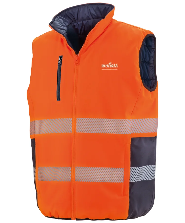 Reversible soft padded gilet