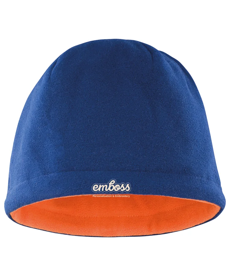 Reversible fleece skull hat