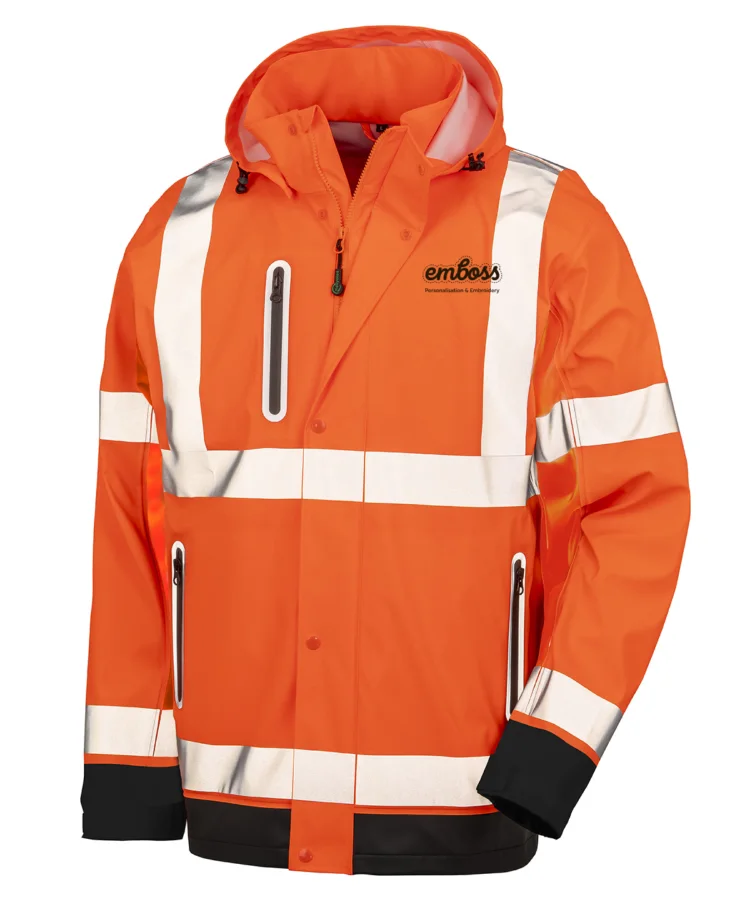 Heavy-duty prism PU safe and dry jacket with recycled backing