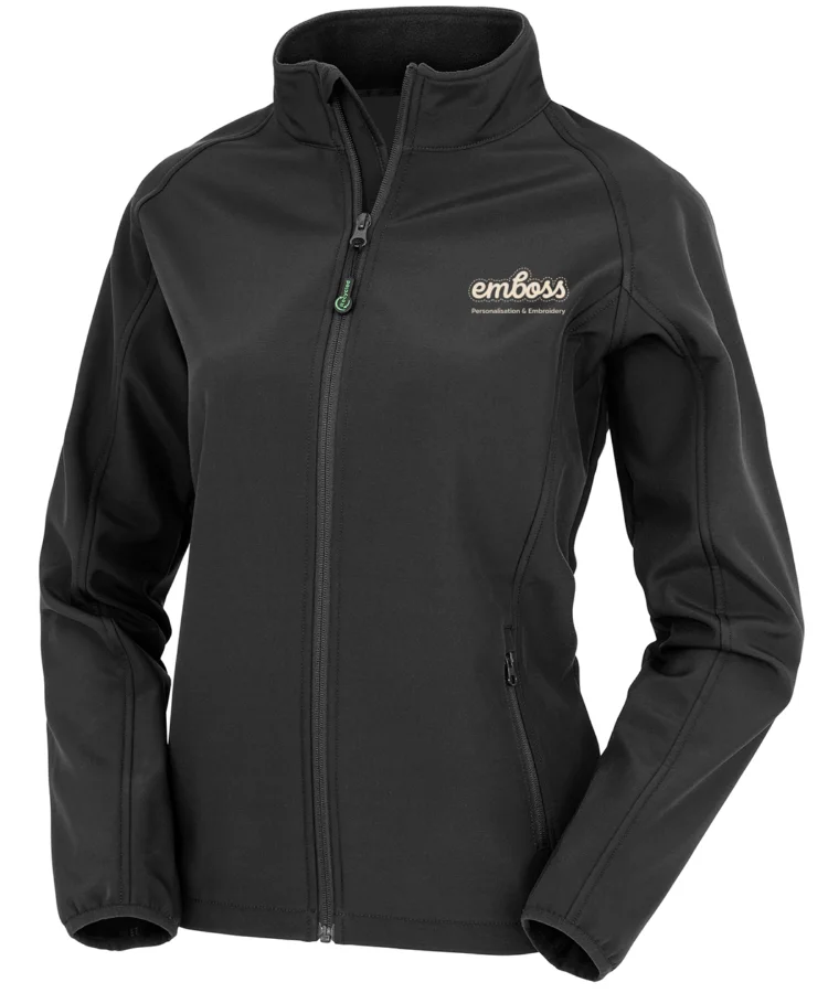 Women's recycled 2-layer printable softshell jacket