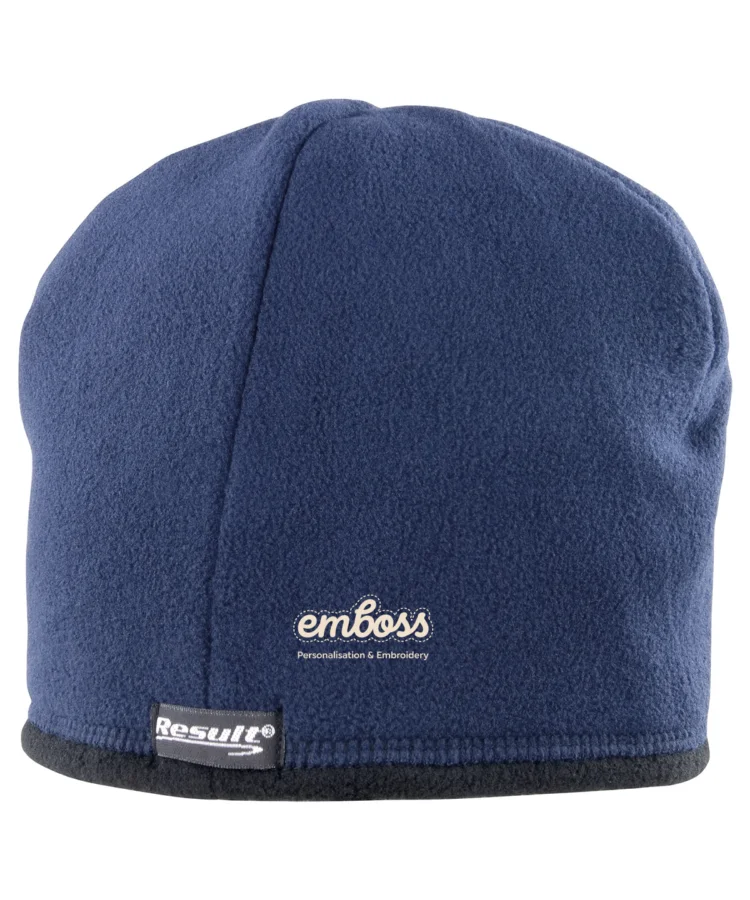 Reversible microfleece bob hat