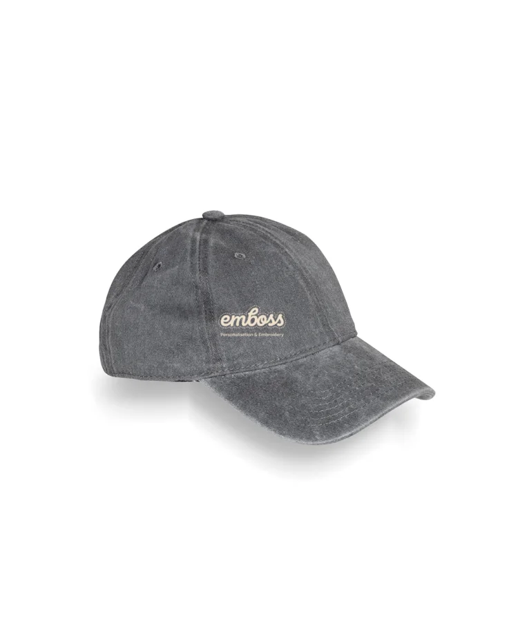 Core pure cotton vintage cap in Vintage Black