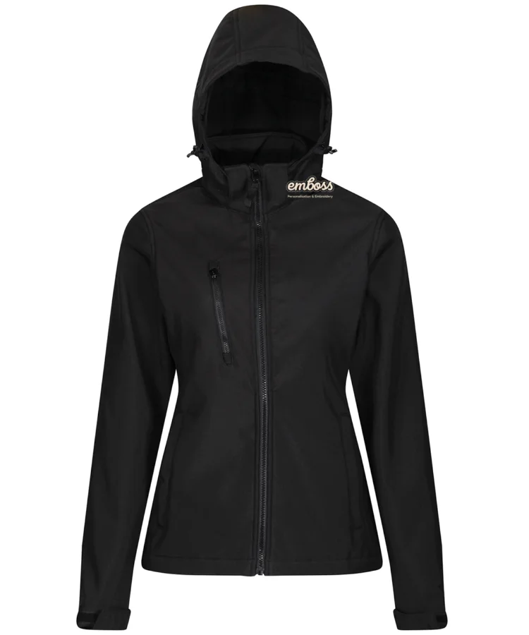 Women's venturer 3-layer hooded softshell jacket