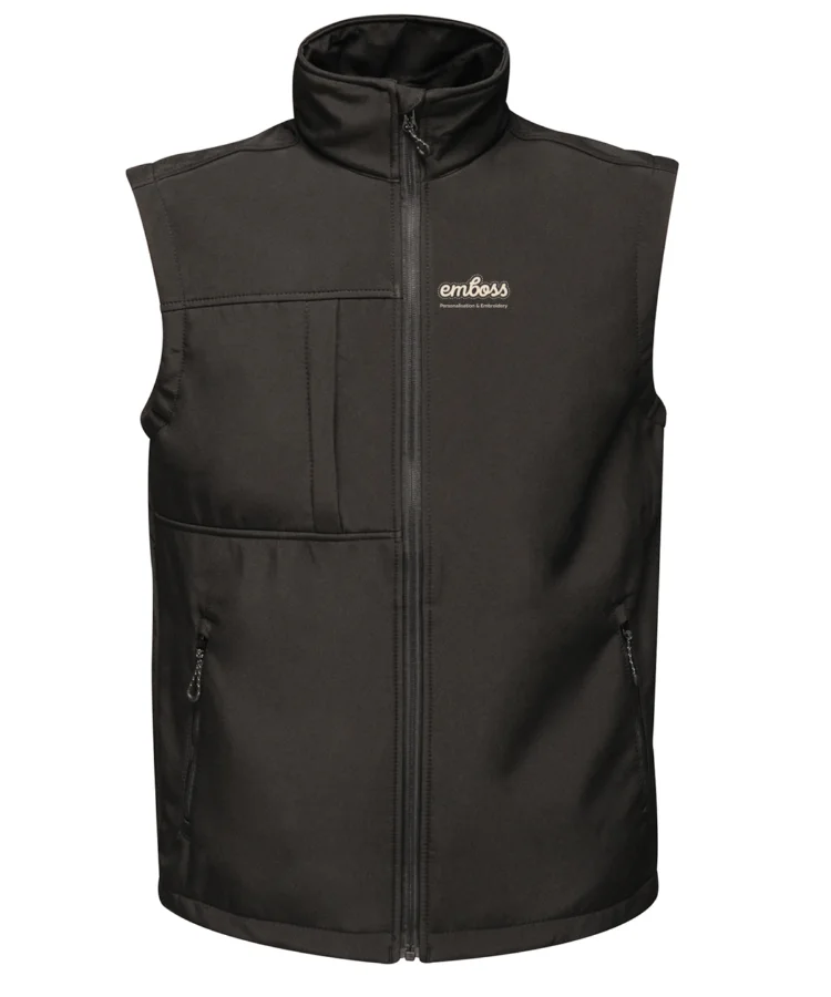Octagon 3-layer bodywarmer in Black/Black