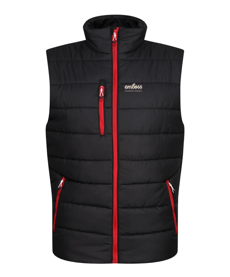 Navigate thermal bodywarmer in Black/Classic Red
