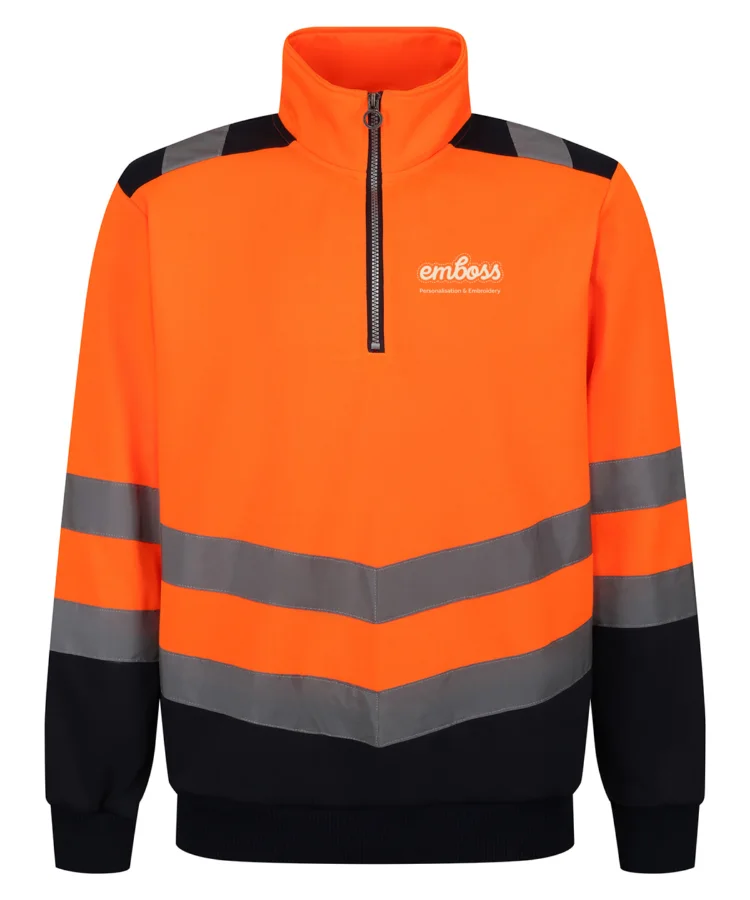 Pro hi-vis ¼-zip sweatshirt