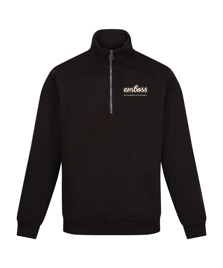 Pro ¼-zip sweatshirt in Black